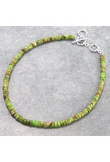 NECKLACE GREEN GEMSTONE