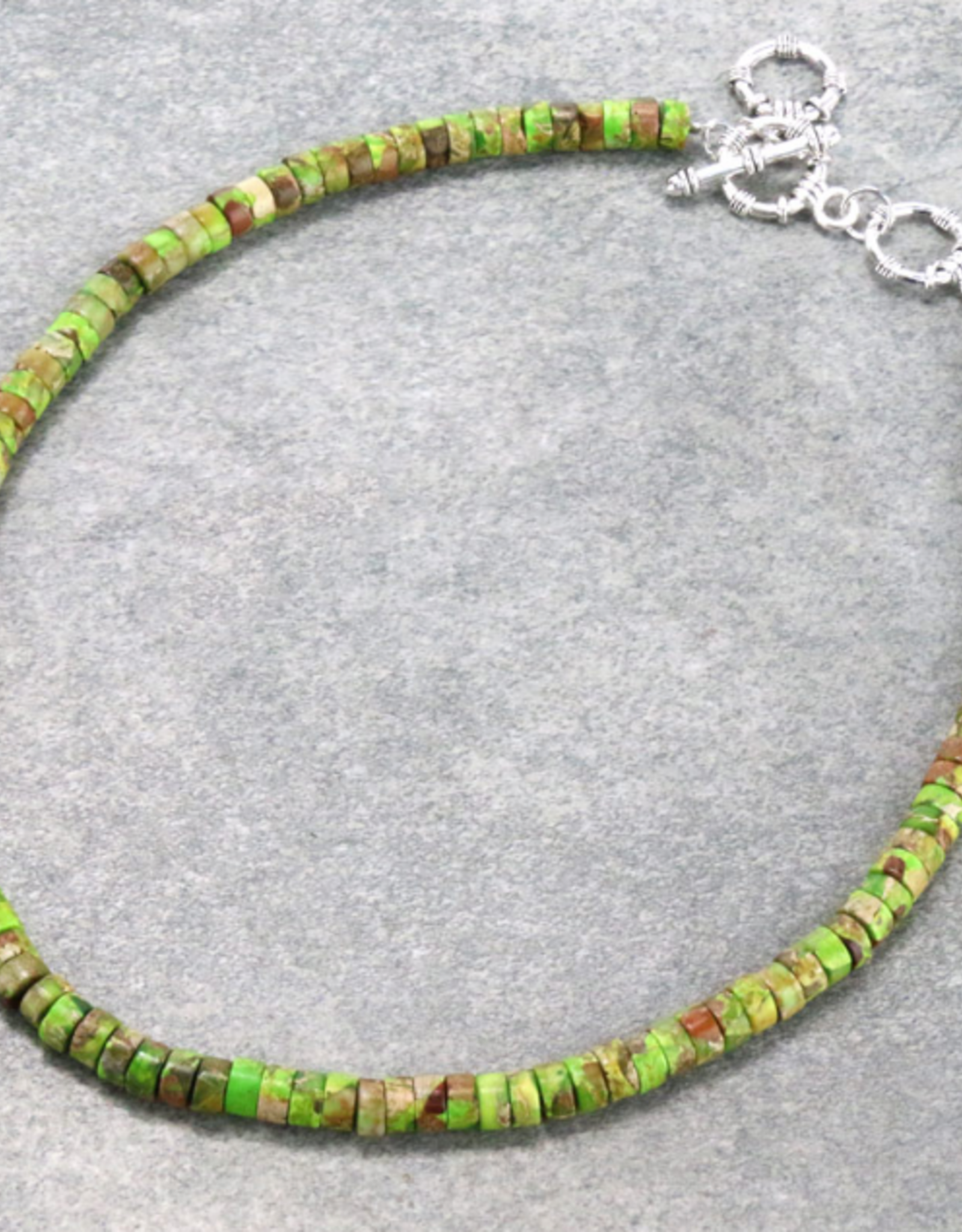 NECKLACE GREEN GEMSTONE