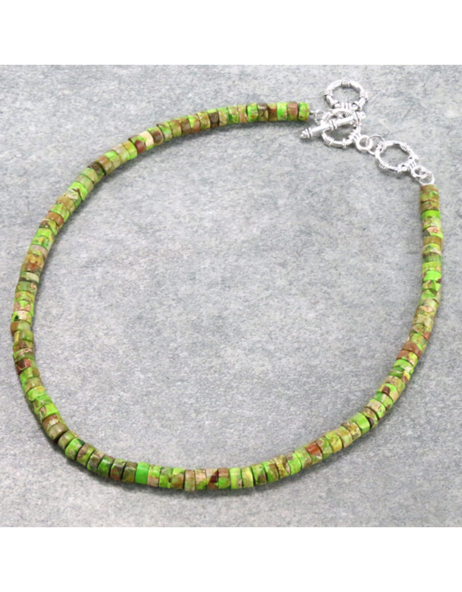 NECKLACE GREEN GEMSTONE