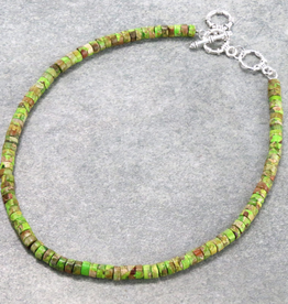 NECKLACE GREEN GEMSTONE