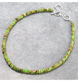 NECKLACE GREEN GEMSTONE