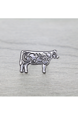 CUFF RING WESTERN ETCHED COW