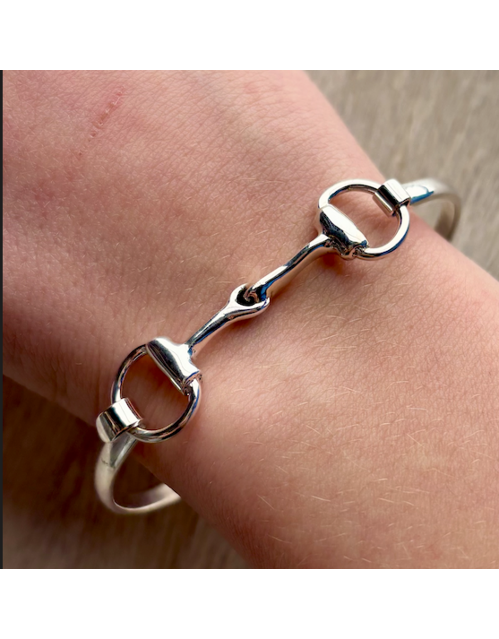 STERLING SILVER HORSE BIT BRACELET