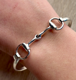 STERLING SILVER HORSE BIT BRACELET