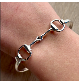 STERLING SILVER HORSE BIT BRACELET