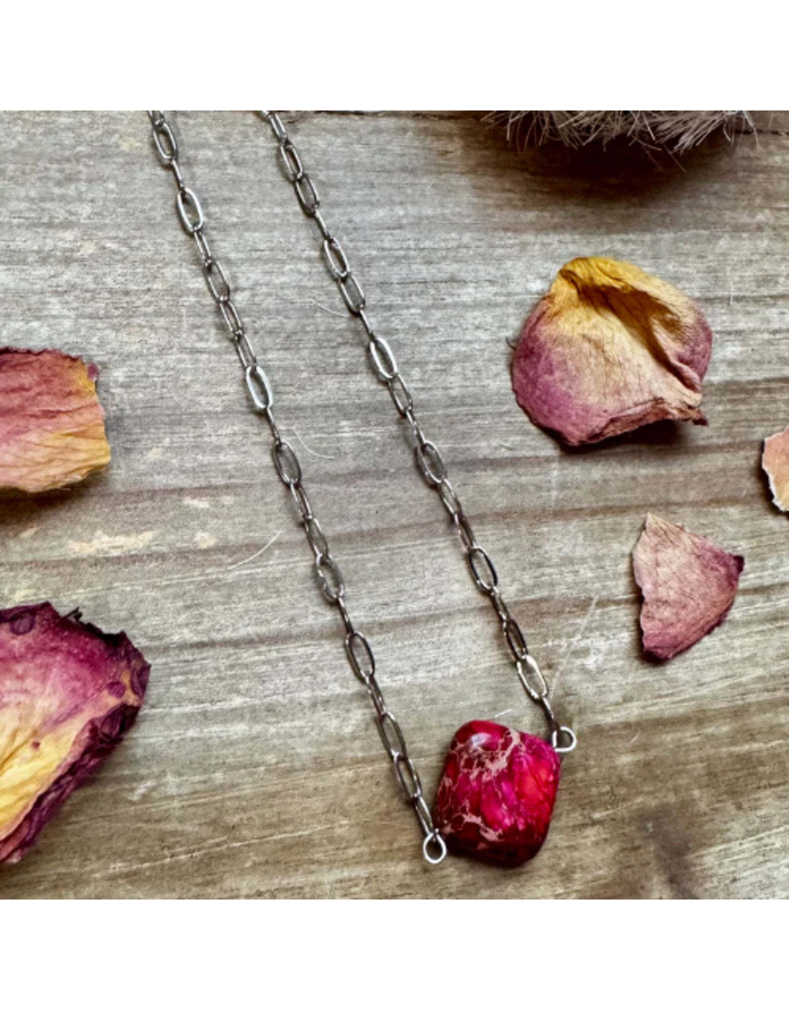 NECKLACE CHOKER PINK VERASCITE