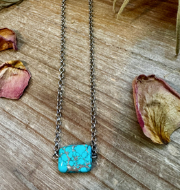 NECKLACE 16 IN LONG WITH TURQUOISE VARISCITE