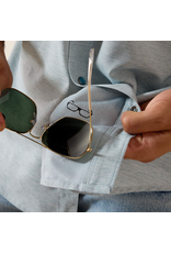 ARIAT SHIRT MNS S/S SNAP WESTERN VENTEK BLUE HEATHER