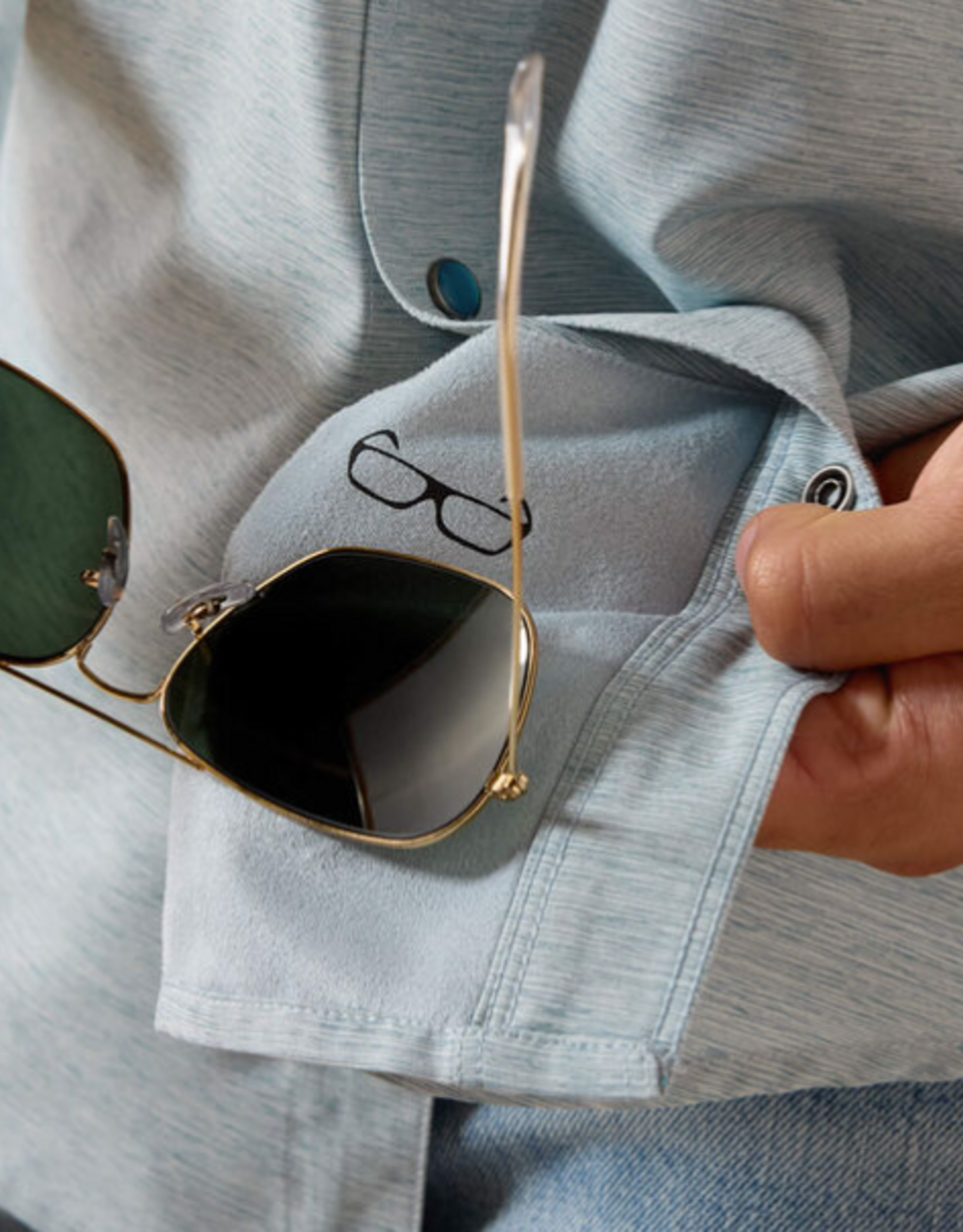 ARIAT SHIRT MNS S/S SNAP WESTERN VENTEK BLUE HEATHER