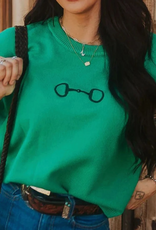 LOVESOFT SWEATER VEST GREEN EMBROIDERED BIT