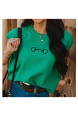 LOVESOFT SWEATER VEST GREEN EMBROIDERED BIT