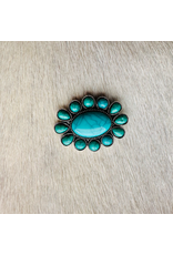 WILD RAG SLIDE BLUE TURQUOISE CONCHO