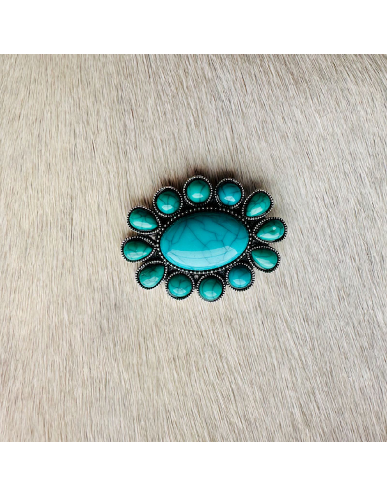 WILD RAG SLIDE BLUE TURQUOISE CONCHO