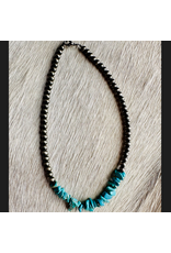 NECKLACE NAVAJO PEARL WITH TURQUOISE CHIP