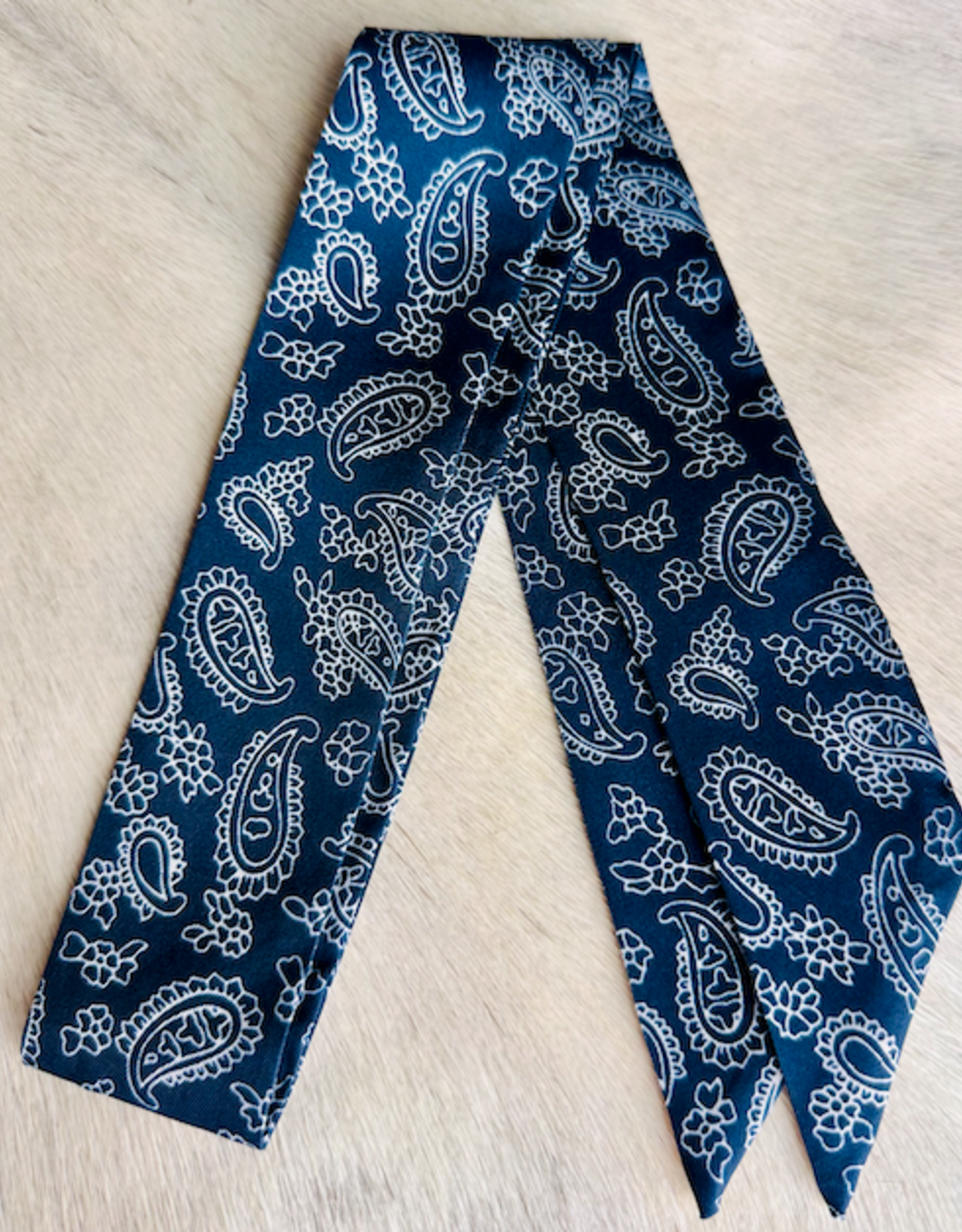 TWILLY BLUE AND WHITE BANDANA