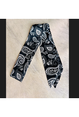 TWLLY WILD RAG BLACK & WHITE BANDANA PRINT