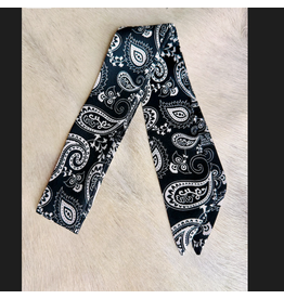 TWLLY WILD RAG BLACK & WHITE BANDANA PRINT
