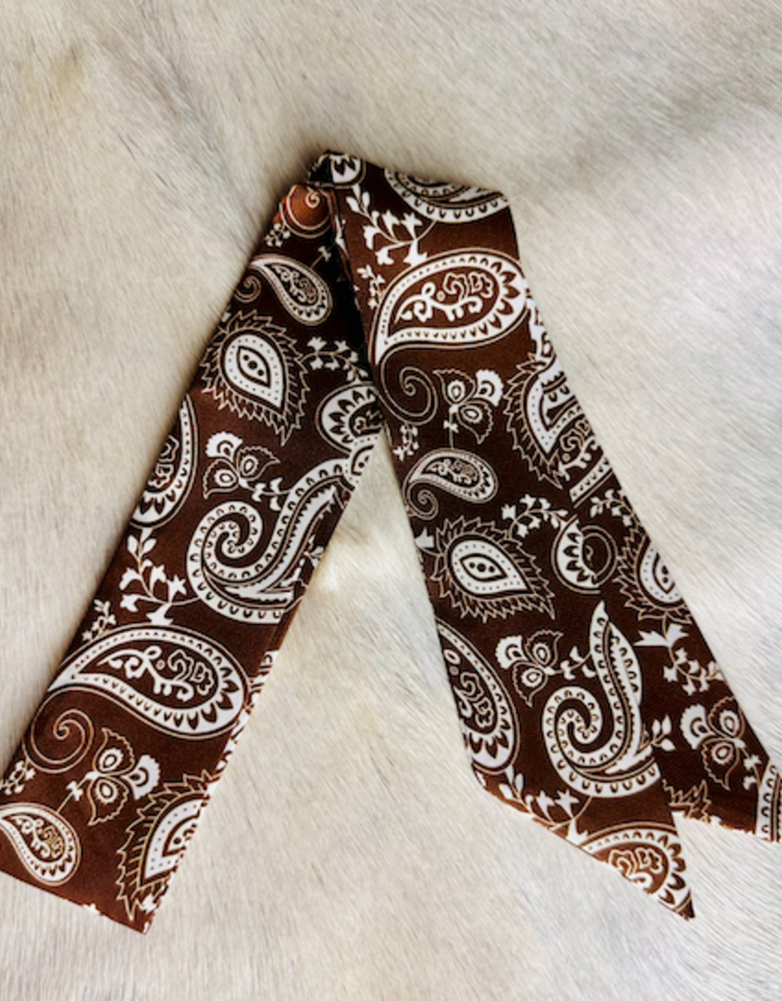 TWILLIE WILD RAG BROWN & WHITE