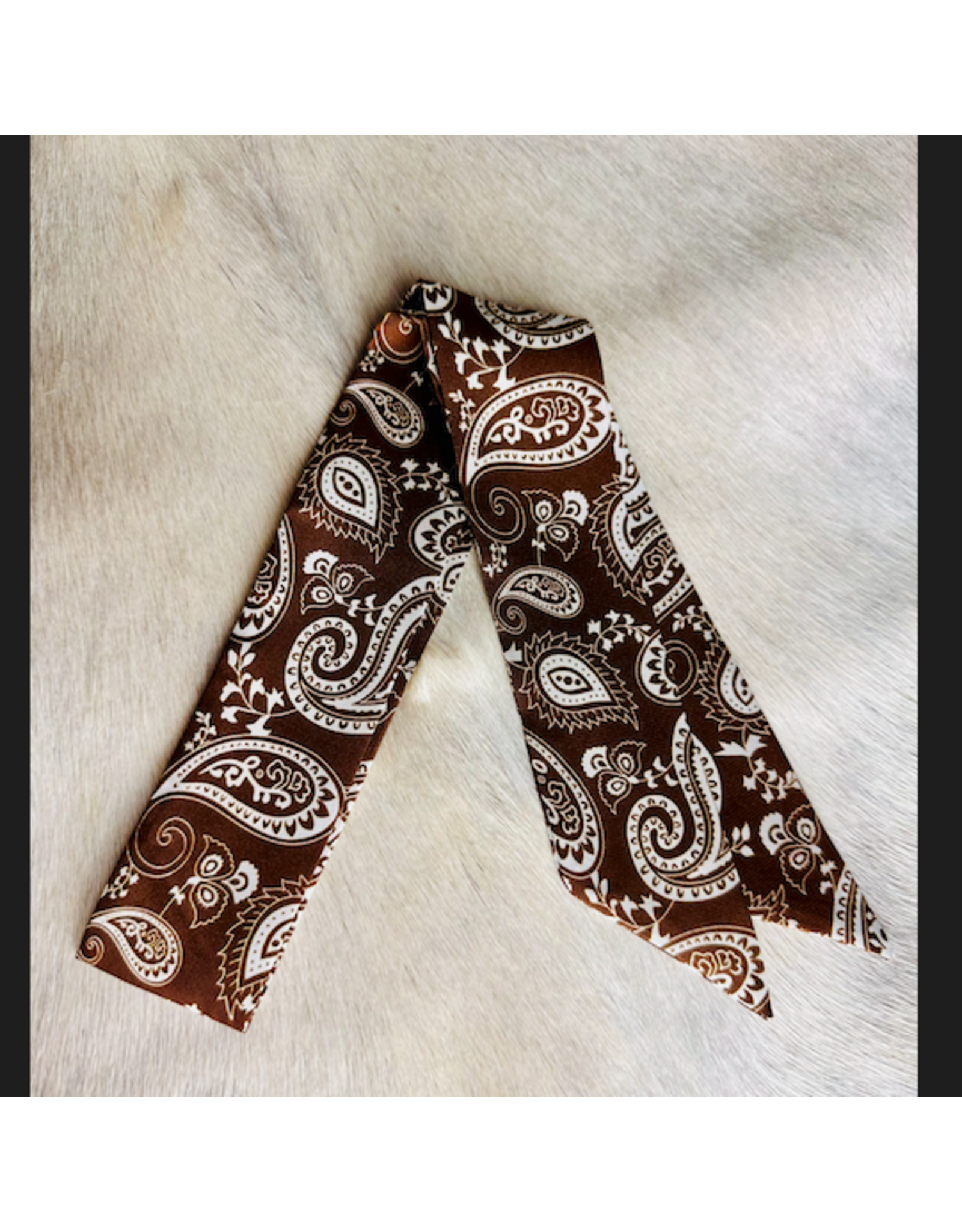 TWILLIE WILD RAG BROWN & WHITE