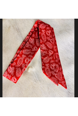 TWILLY MAROON & WHITE  BANDANA PRINT