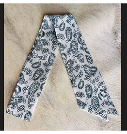 TWILLY WHITE AND BLACK BANDANA PRINT