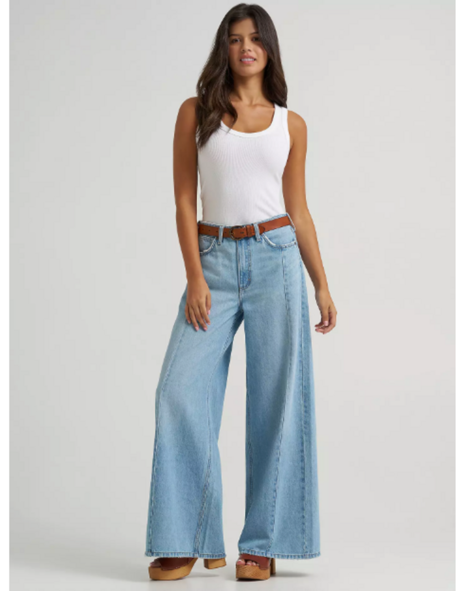 JEANS WMS WRANGLER WIDE LEG BAILEY LIGHT