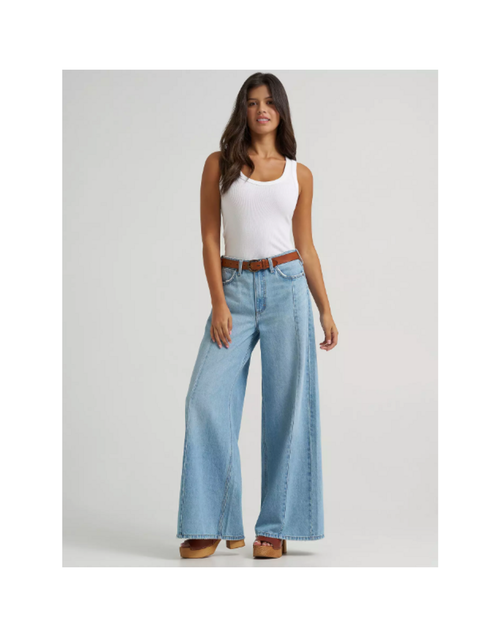 JEANS WMS WRANGLER WIDE LEG BAILEY LIGHT