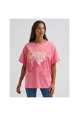 SHIRT WMS WRANGLER TEE PINK BUCKIN CONFETTI