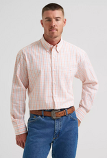 SHIRT MNS WRANGLER LS PEACHY PLAID