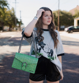 SWEATER SHIRT WMS "RANCH MADE" BLACK & GRAY