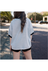 SWEATER SHIRT WMS "RANCH MADE" BLACK & GRAY