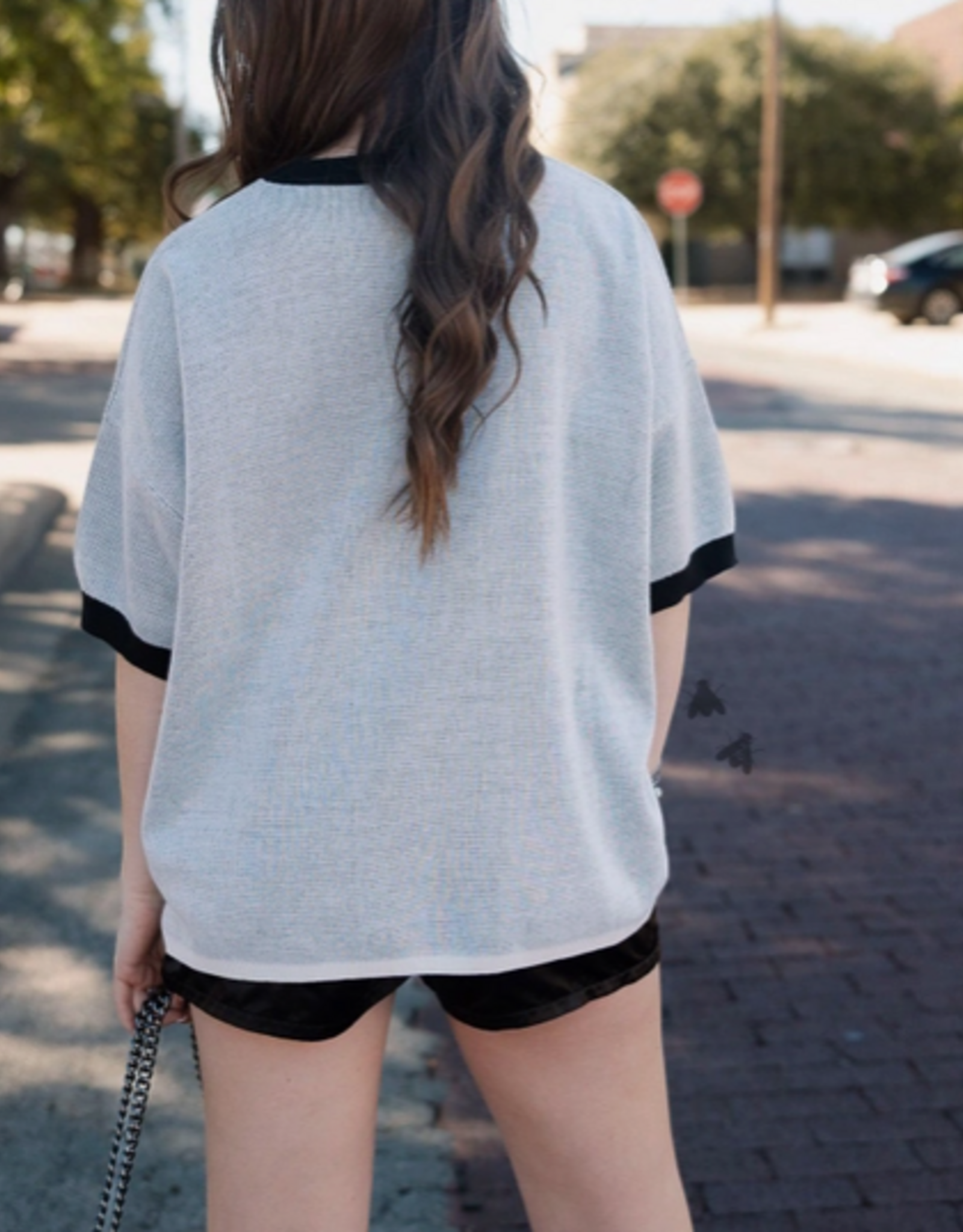 SWEATER SHIRT WMS "RANCH MADE" BLACK & GRAY