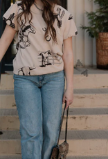 SHIRT WMS PUFF SLEEVE TAN "TUSCON TOP HAND"