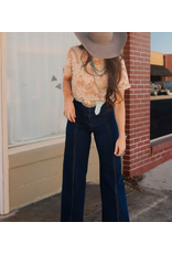 SHIRT WMS TEE TAN & ORANGE "DOODLE DOS"