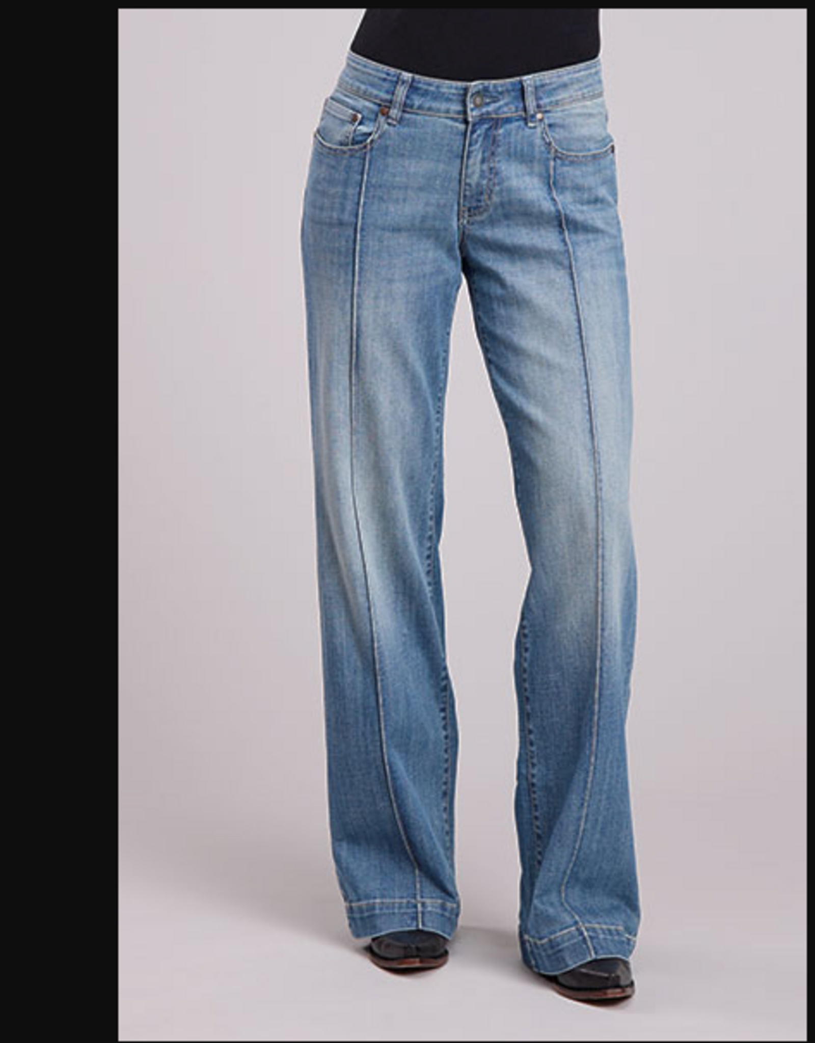 ROPER JEANS WMS STETSON WIDE LEG MIDDLE RAISED INSEAM