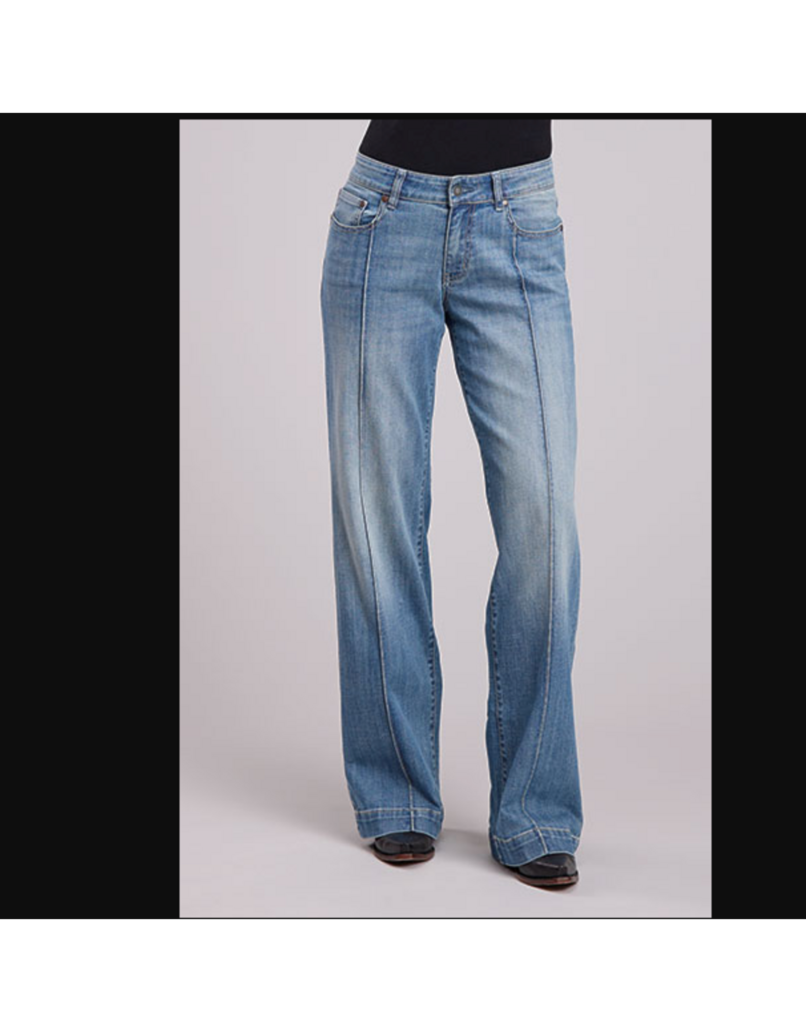ROPER JEANS WMS STETSON WIDE LEG MIDDLE RAISED INSEAM