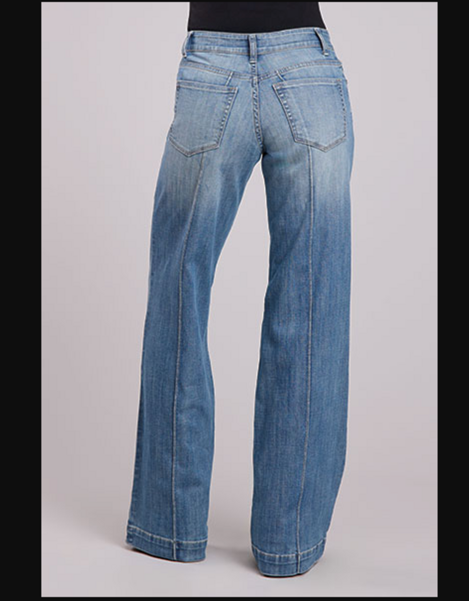 ROPER JEANS WMS STETSON WIDE LEG MIDDLE RAISED INSEAM