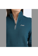 CINCH PULLOVER WMS CINCH 1/4 ZIP TEAL