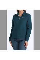 CINCH PULLOVER WMS CINCH 1/4 ZIP TEAL