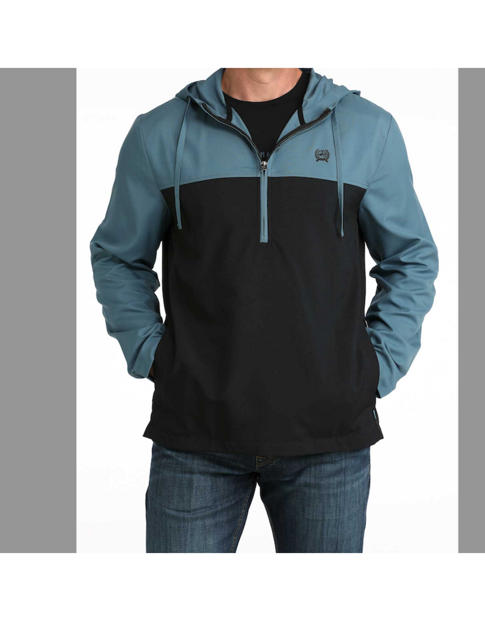 CINCH HOODIE MENS CINCH BLUE & BLACK