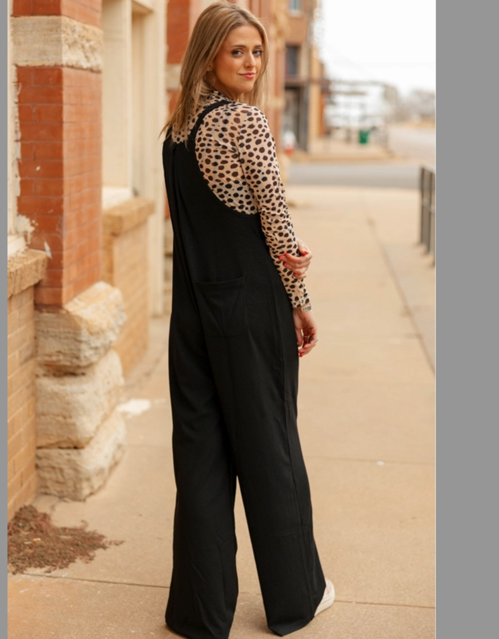 JUMPSUIT WMS BLACK "NIGHT SKY"