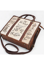 AMERICAN DARLING PURSE TOTE BRANDED HAIR ON GENUINE LEATHER