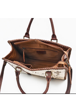 AMERICAN DARLING PURSE TOTE BRANDED HAIR ON GENUINE LEATHER