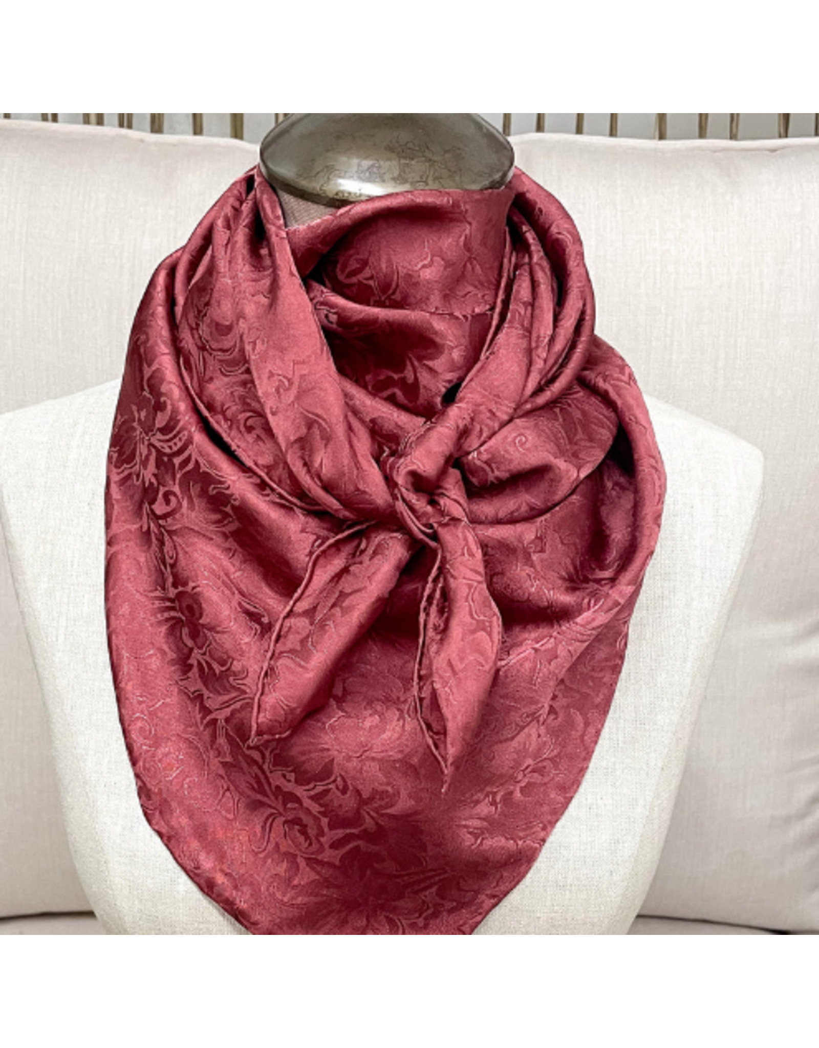 WILD RAG JACQUARD SILK SCARF WT