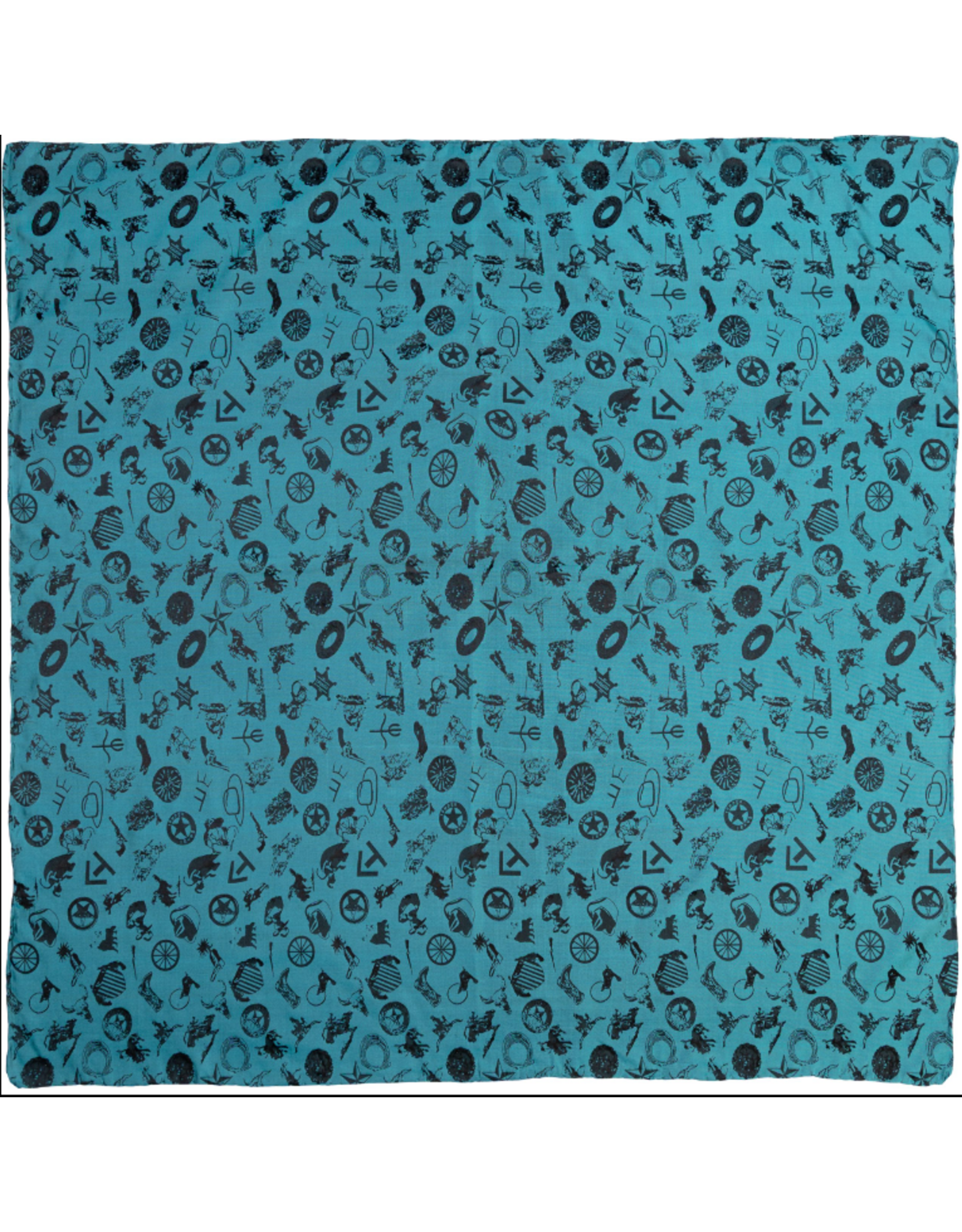 WILD RAG COWBOY BAROQUE SILK SCARF