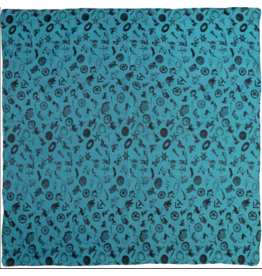 WILD RAG COWBOY BAROQUE SILK SCARF