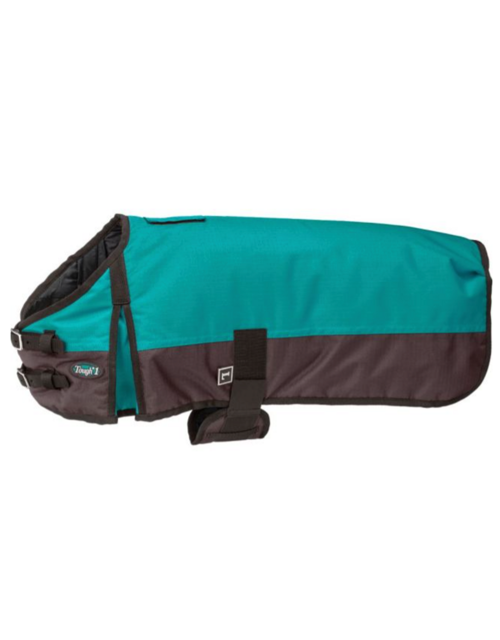 DOG BLANKET 600D TURQ/BROWN