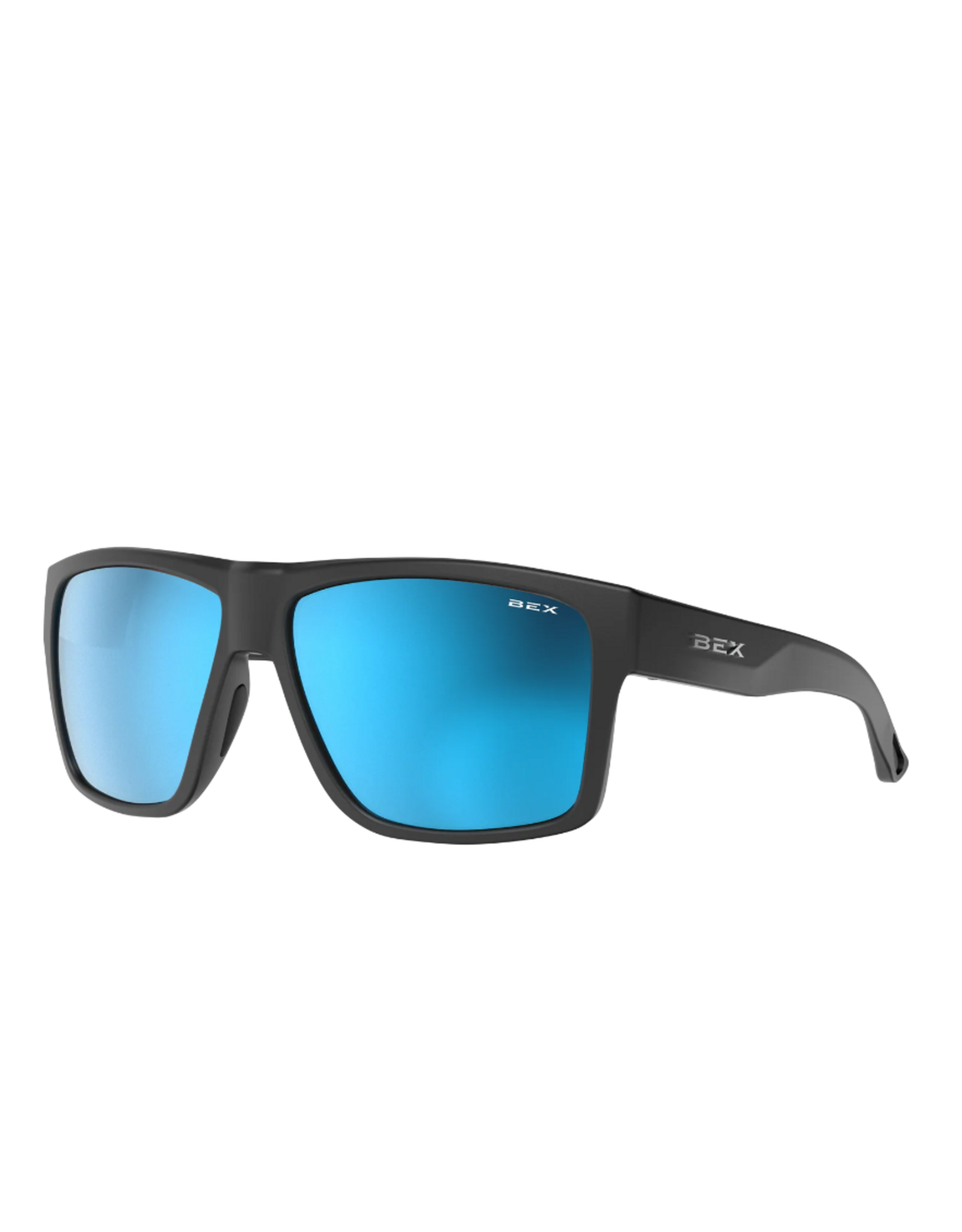 BEX SUNGLASSES PILLAR BLACK SIENNA BLUE ANGLER PRO