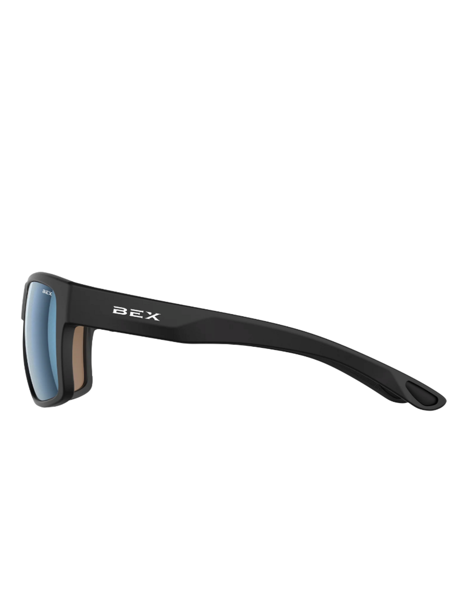 BEX SUNGLASSES PILLAR BLACK SIENNA BLUE ANGLER PRO