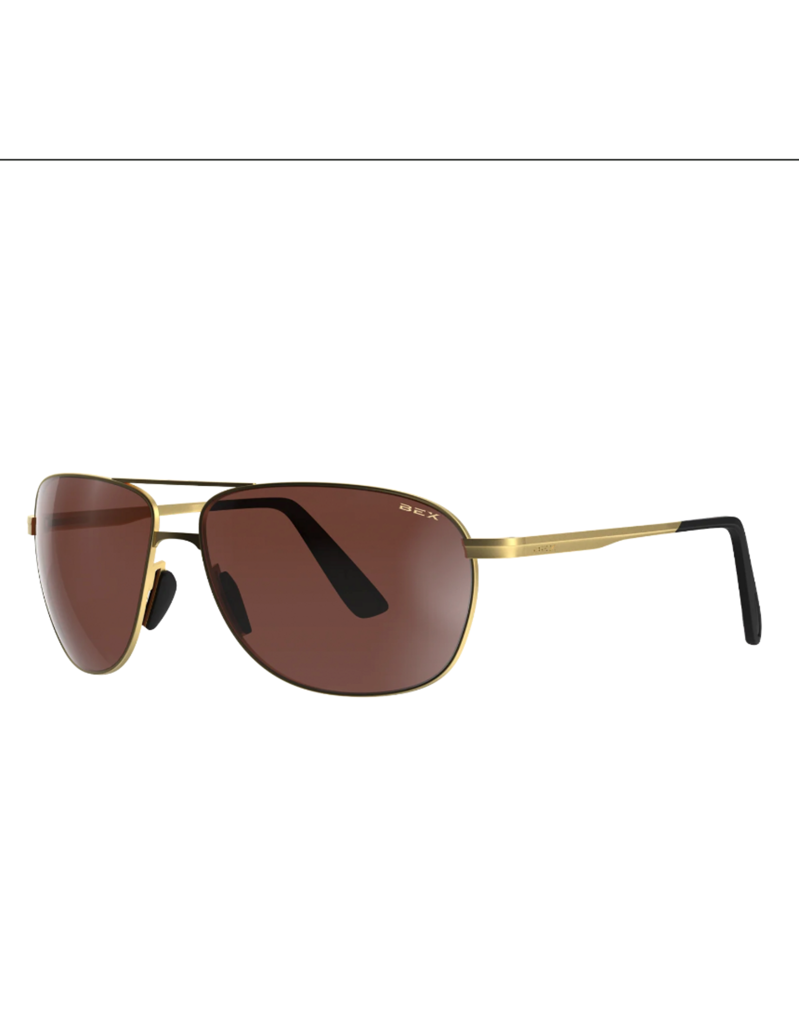 BEX SUNGLASSES NOVA MATTE GOLD/BROWN/SILVER